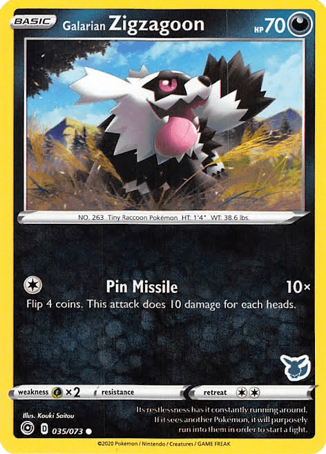 Galarian Zigzagoon (035/073) (Eevee Deck) [Battle Academy 2022] Pokemon Single Pokémon  | Multizone: Comics And Games