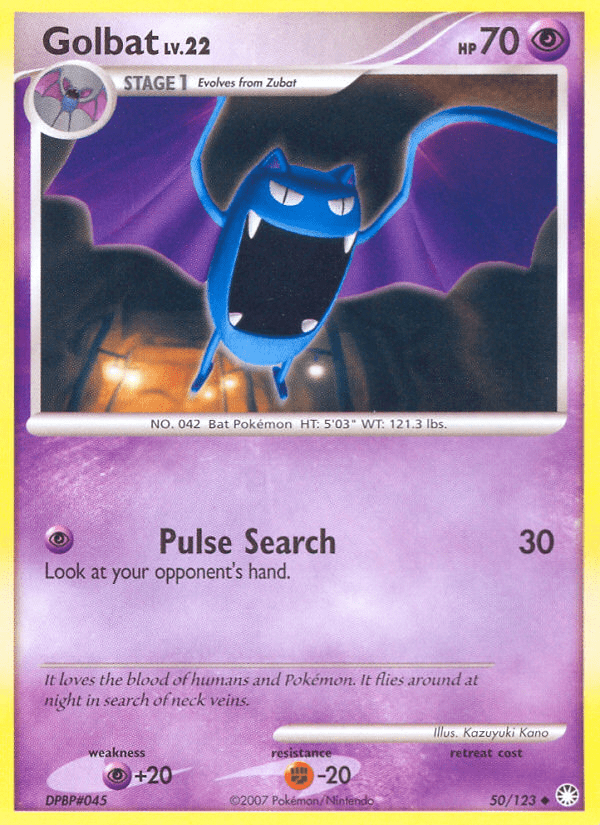 Golbat (50/123) [Diamond & Pearl: Mysterious Treasures] Pokemon Single Pokémon  | Multizone: Comics And Games