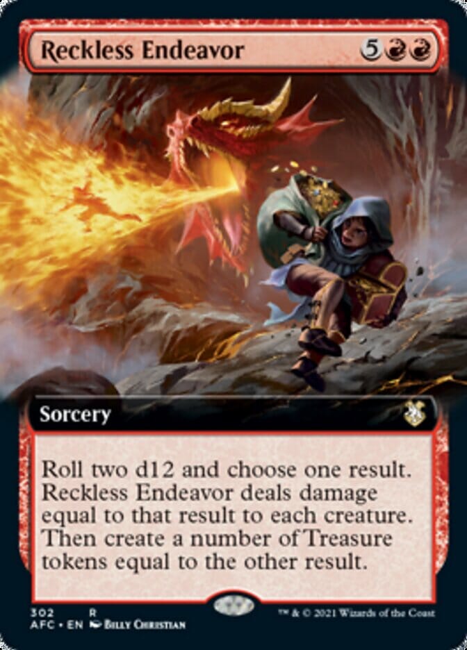 Reckless Endeavor (Extended) [Dungeons & Dragons: Adventures in the Forgotten Realms Commander] MTG Single Magic: The Gathering  | Multizone: Comics And Games