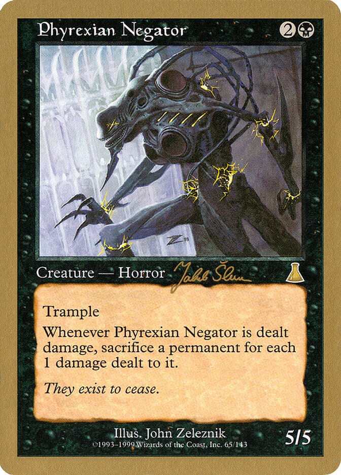 Phyrexian Negator (Jakub Slemr) [World Championship Decks 1999] MTG Single Magic: The Gathering  | Multizone: Comics And Games