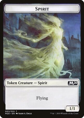 Spirit Token [Core Set 2020 Tokens] MTG Single Magic: The Gathering  | Multizone: Comics And Games
