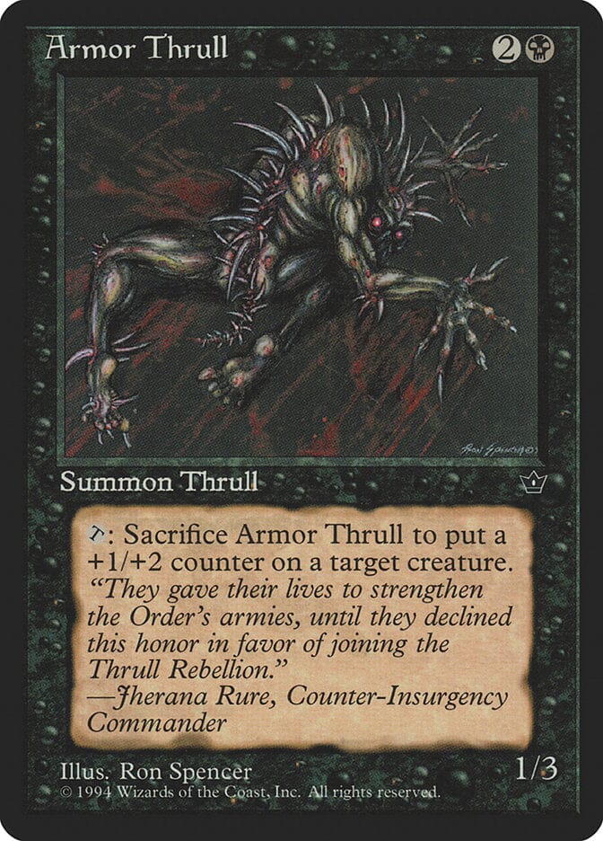 Armor Thrull (Ron Spencer) [Fallen Empires] MTG Single Magic: The Gathering  | Multizone: Comics And Games