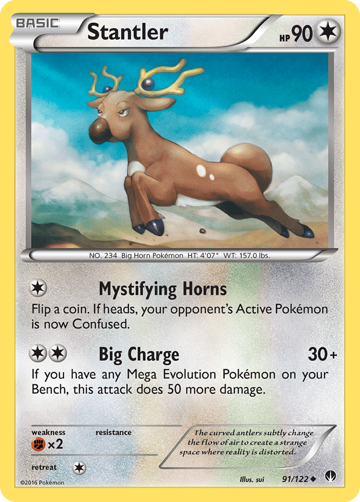 Stantler (91/122) [XY: BREAKpoint] Pokemon Single Pokémon  | Multizone: Comics And Games