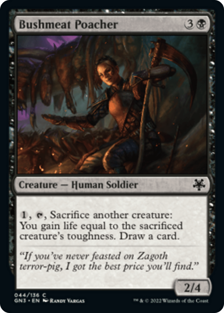 Bushmeat Poacher [Game Night: Free-for-All] MTG Single Magic: The Gathering  | Multizone: Comics And Games