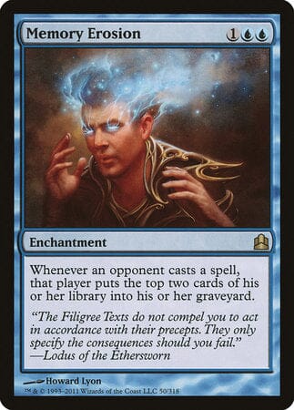 Memory Erosion [Commander 2011] MTG Single Magic: The Gathering  | Multizone: Comics And Games