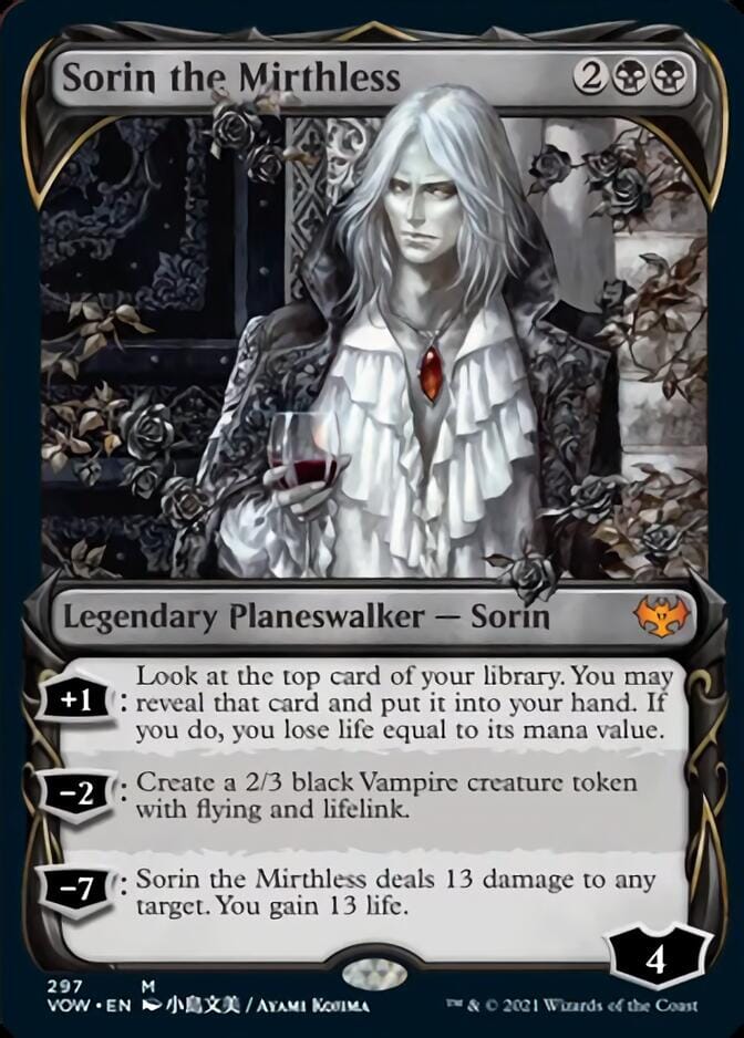 Sorin the Mirthless (Showcase Fang Frame) [Innistrad: Crimson Vow] MTG Single Magic: The Gathering  | Multizone: Comics And Games