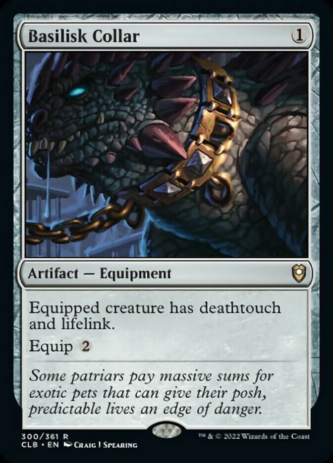 Basilisk Collar [Commander Legends: Battle for Baldur's Gate] MTG Single Magic: The Gathering  | Multizone: Comics And Games