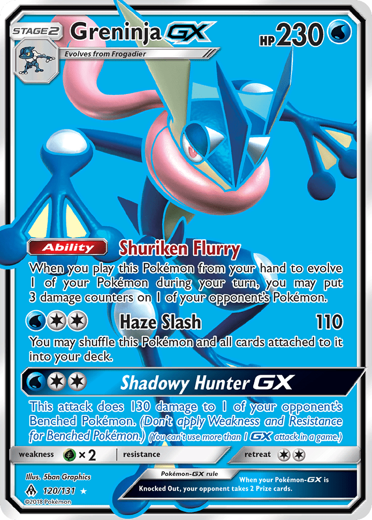 Greninja GX (120/131) [Sun & Moon: Forbidden Light] Pokemon Single Pokémon  | Multizone: Comics And Games