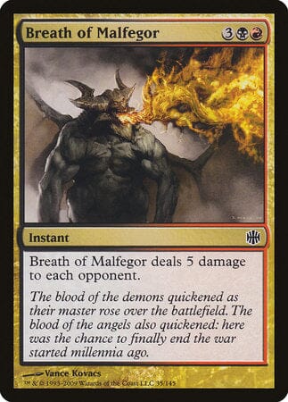 Breath of Malfegor [Alara Reborn] MTG Single Magic: The Gathering  | Multizone: Comics And Games