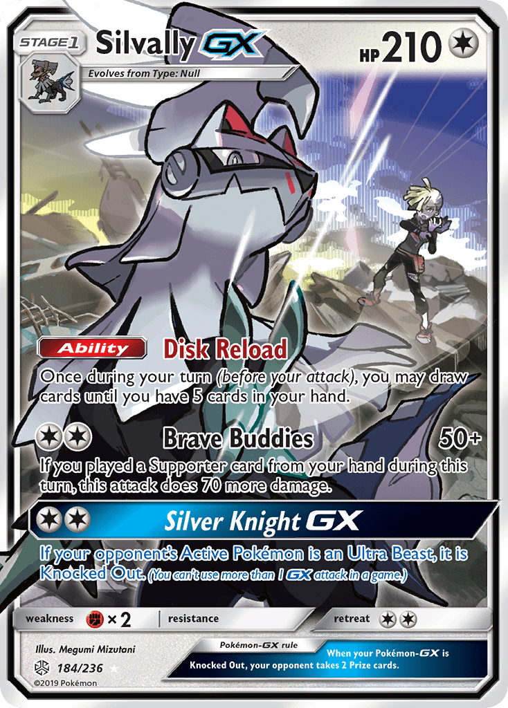 Silvally GX (184/236) [Sun & Moon: Cosmic Eclipse] Pokemon Single Pokémon  | Multizone: Comics And Games