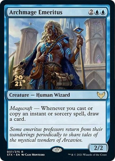 Archmage Emeritus [Strixhaven: School of Mages Prerelease Promos] MTG Single Magic: The Gathering  | Multizone: Comics And Games