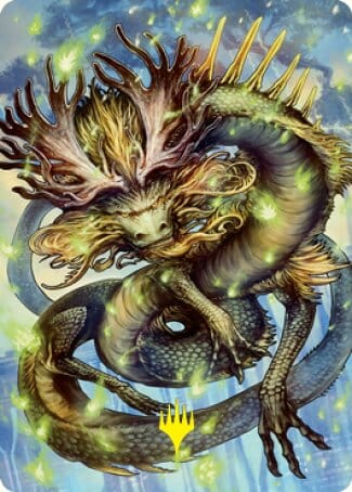 Kura, the Boundless Sky Art Card (Gold-Stamped Signature) [Kamigawa: Neon Dynasty Art Series] MTG Single Magic: The Gathering  | Multizone: Comics And Games
