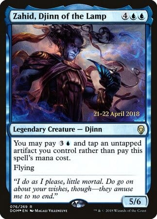 Zahid, Djinn of the Lamp [Dominaria Promos] MTG Single Magic: The Gathering  | Multizone: Comics And Games
