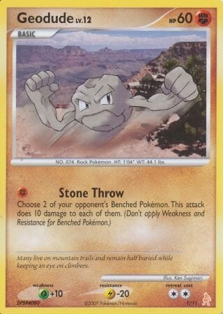 Geodude (1/11) [Diamond & Pearl: Trainer Kit - Lucario] Pokemon Single Pokémon  | Multizone: Comics And Games