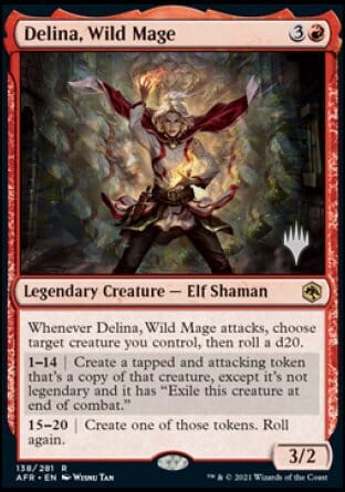 Delina, Wild Mage (Promo Pack) [Dungeons & Dragons: Adventures in the Forgotten Realms Promos] MTG Single Magic: The Gathering  | Multizone: Comics And Games