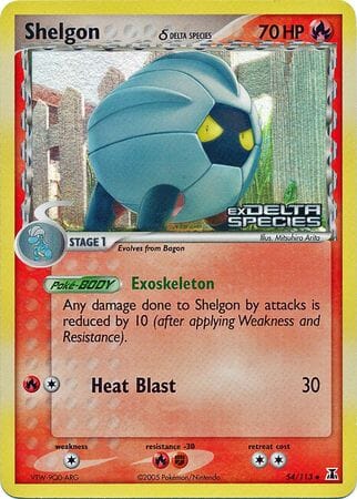 Shelgon (54/113) (Delta Species) (Stamped) [EX: Delta Species] Pokemon Single Pokémon  | Multizone: Comics And Games