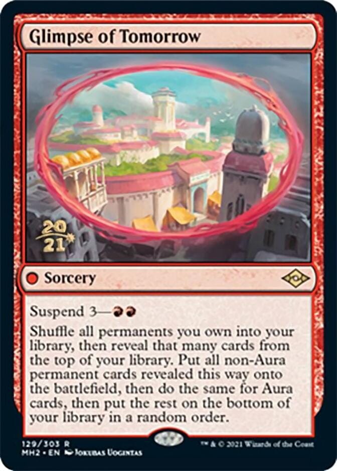 Glimpse of Tomorrow [Modern Horizons 2 Prerelease Promos] MTG Single Magic: The Gathering  | Multizone: Comics And Games