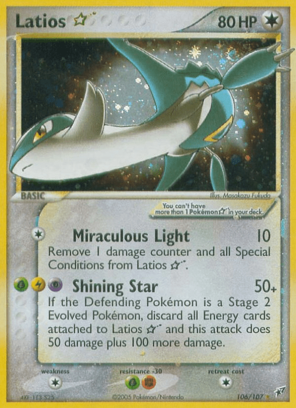 Latios Star (106/107) [EX: Deoxys] Pokemon Single Pokémon  | Multizone: Comics And Games