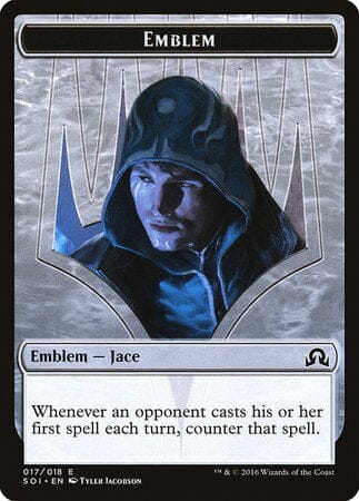 Emblem - Jace, Unraveler of Secrets [Shadows over Innistrad Tokens] MTG Single Magic: The Gathering  | Multizone: Comics And Games