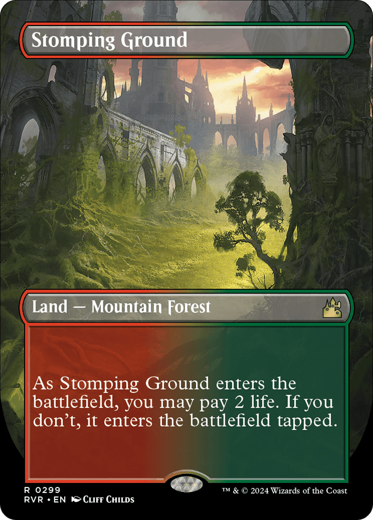 Stomping Ground (Borderless) [Ravnica Remastered] MTG Single Magic: The Gathering  | Multizone: Comics And Games