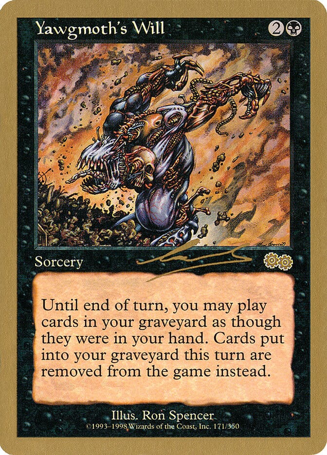 Yawgmoth's Will (Nicolas Labarre) [World Championship Decks 2000] MTG Single Magic: The Gathering  | Multizone: Comics And Games