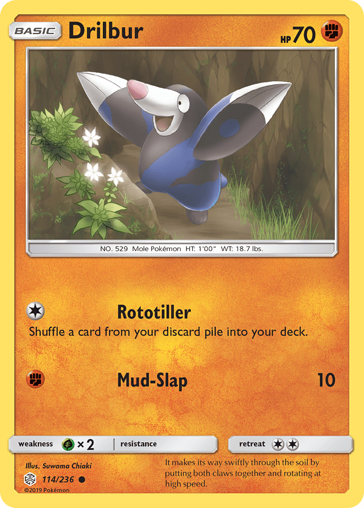 Drilbur (114/236) [Sun & Moon: Cosmic Eclipse] Pokemon Single Pokémon  | Multizone: Comics And Games