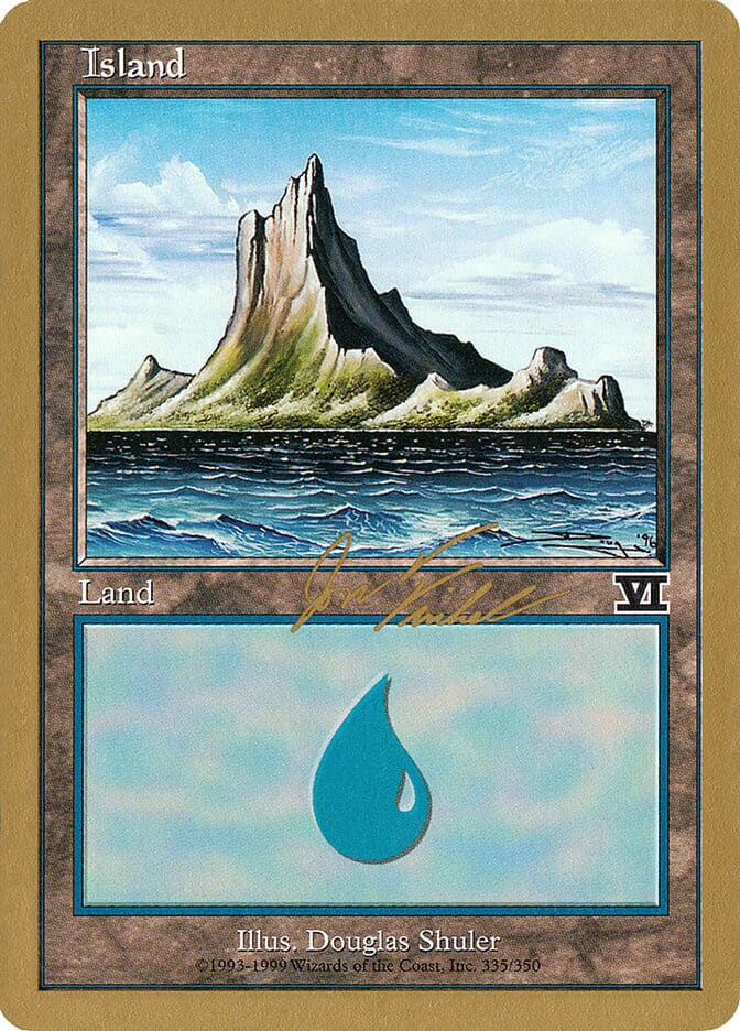 Island (jf335) (Jon Finkel) [World Championship Decks 2000] MTG Single Magic: The Gathering  | Multizone: Comics And Games