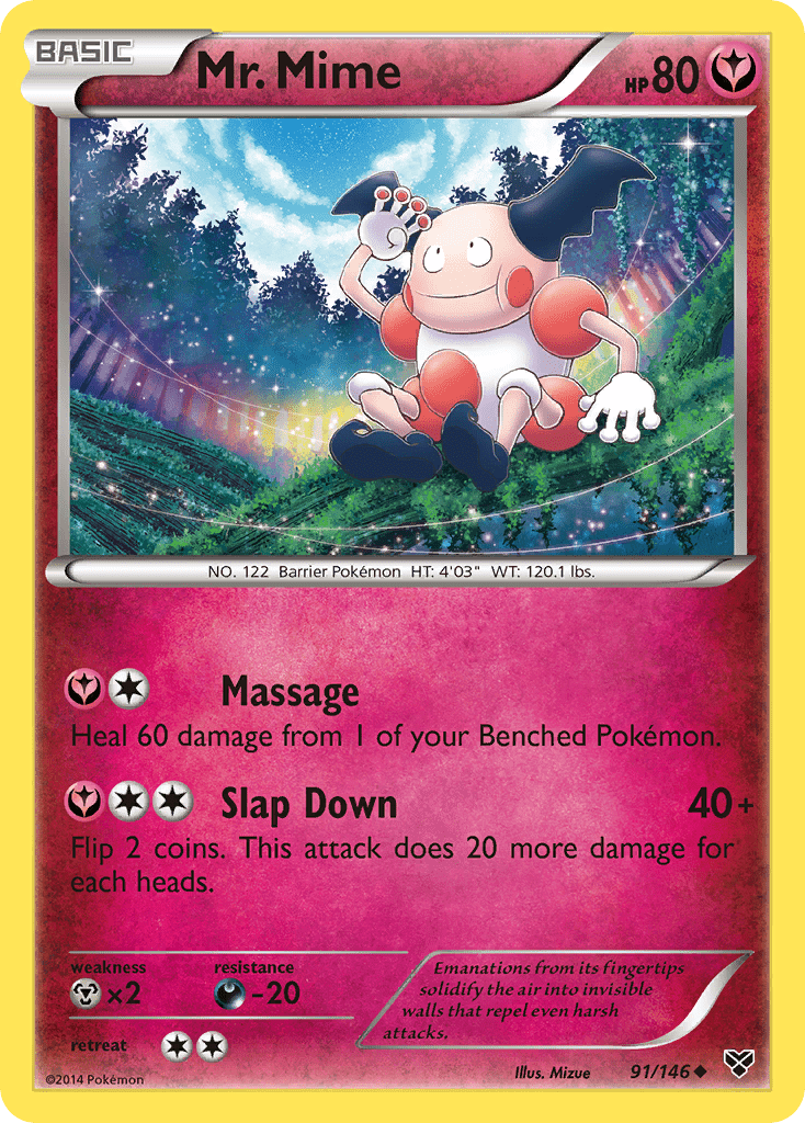 Mr. Mime (91/146) [XY: Base Set] Pokemon Single Pokémon  | Multizone: Comics And Games