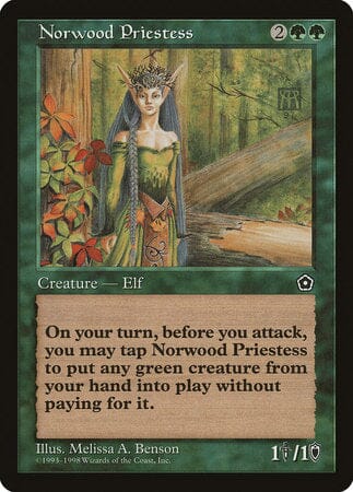 Norwood Priestess [Portal Second Age] MTG Single Magic: The Gathering  | Multizone: Comics And Games