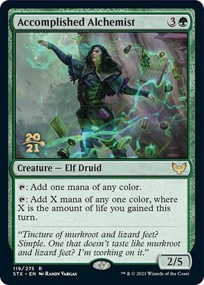 Accomplished Alchemist [Strixhaven: School of Mages Prerelease Promos] MTG Single Magic: The Gathering  | Multizone: Comics And Games