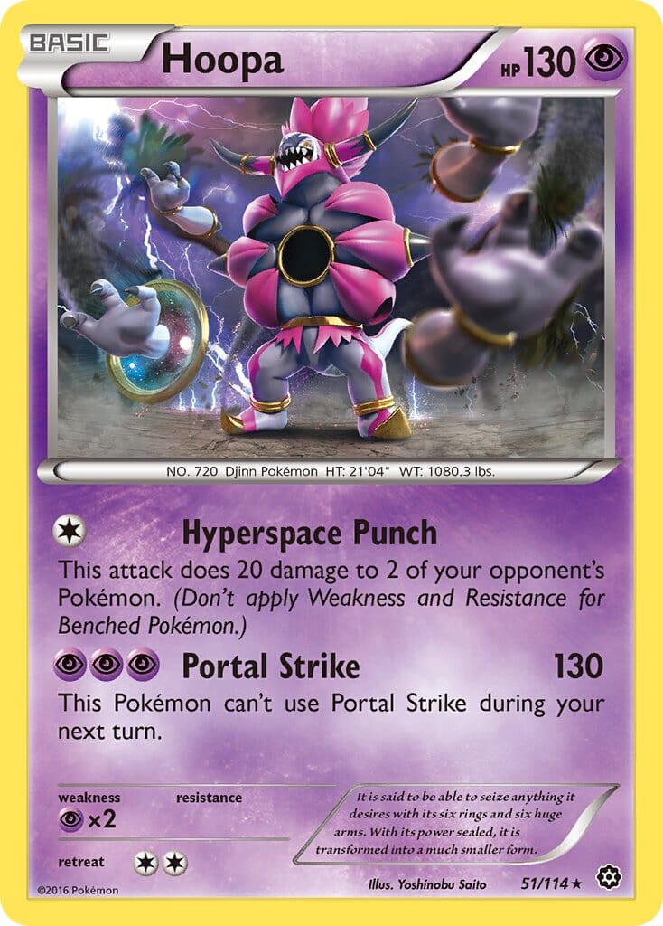 Hoopa (51/114) (Theme Deck Exclusive) [XY: Steam Siege] Pokemon Single Pokémon  | Multizone: Comics And Games