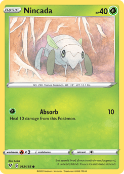Nincada (013/185) [Sword & Shield: Vivid Voltage] Pokemon Single Pokémon  | Multizone: Comics And Games