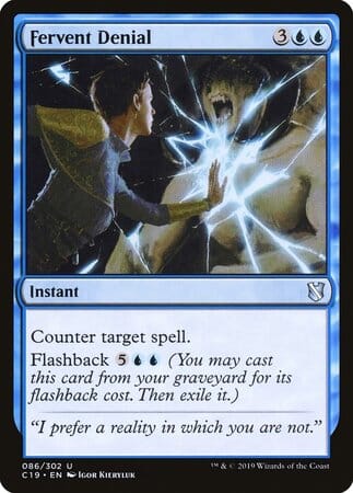 Fervent Denial [Commander 2019] MTG Single Magic: The Gathering  | Multizone: Comics And Games