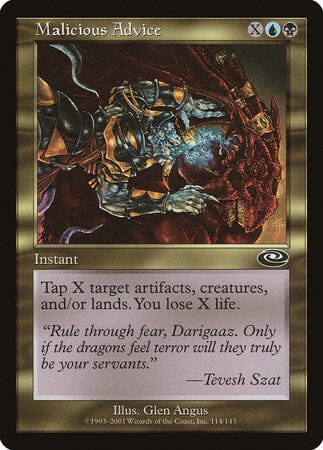 Malicious Advice [Planeshift] MTG Single Magic: The Gathering  | Multizone: Comics And Games
