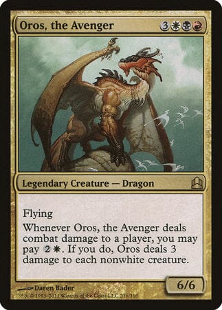 Oros, the Avenger [Commander 2011] MTG Single Magic: The Gathering  | Multizone: Comics And Games