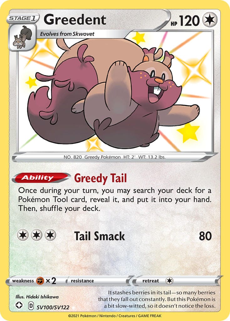 Greedent (SV100/SV122) [Sword & Shield: Shining Fates] Pokemon Single Pokémon  | Multizone: Comics And Games