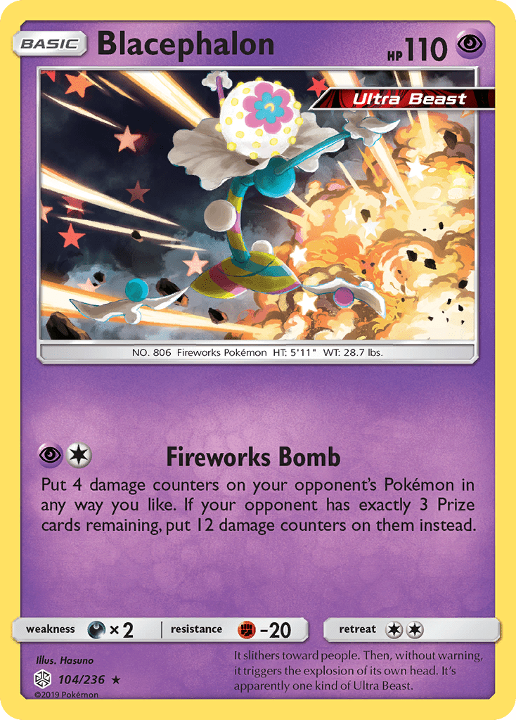 Blacephalon (104/236) [Sun & Moon: Cosmic Eclipse] Pokemon Single Pokémon  | Multizone: Comics And Games