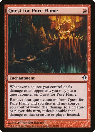 Quest for Pure Flame [Zendikar] MTG Single Magic: The Gathering  | Multizone: Comics And Games