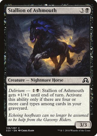 Stallion of Ashmouth [Shadows over Innistrad] MTG Single Magic: The Gathering  | Multizone: Comics And Games