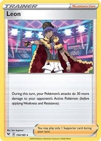Leon (154/185) (Theme Deck Exclusive) [Sword & Shield: Vivid Voltage] Pokemon Single Pokémon  | Multizone: Comics And Games