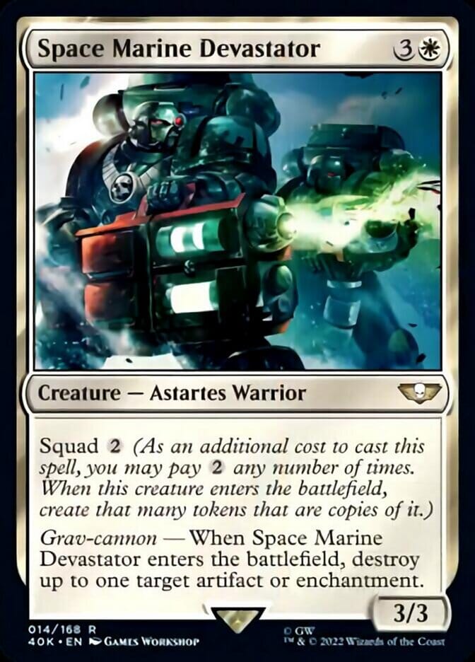 Space Marine Devastator [Universes Beyond: Warhammer 40,000] MTG Single Magic: The Gathering  | Multizone: Comics And Games