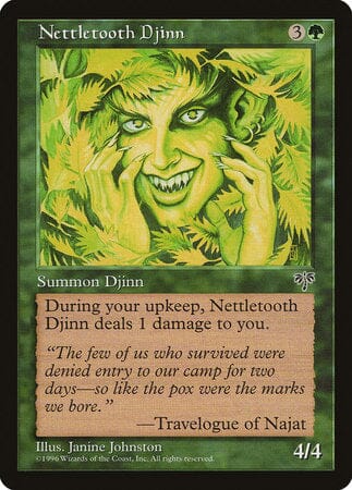 Nettletooth Djinn [Mirage] MTG Single Magic: The Gathering  | Multizone: Comics And Games