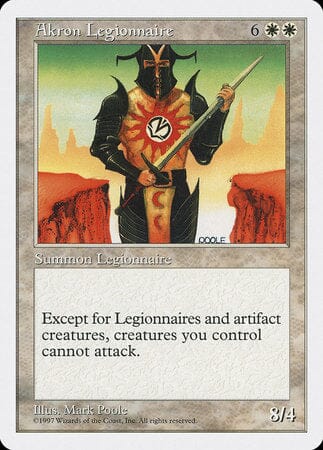 Akron Legionnaire [Fifth Edition] MTG Single Magic: The Gathering  | Multizone: Comics And Games