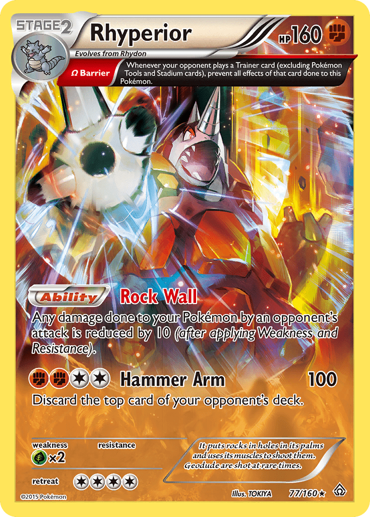 Rhyperior (77/160) [XY: Primal Clash] Pokemon Single Pokémon  | Multizone: Comics And Games