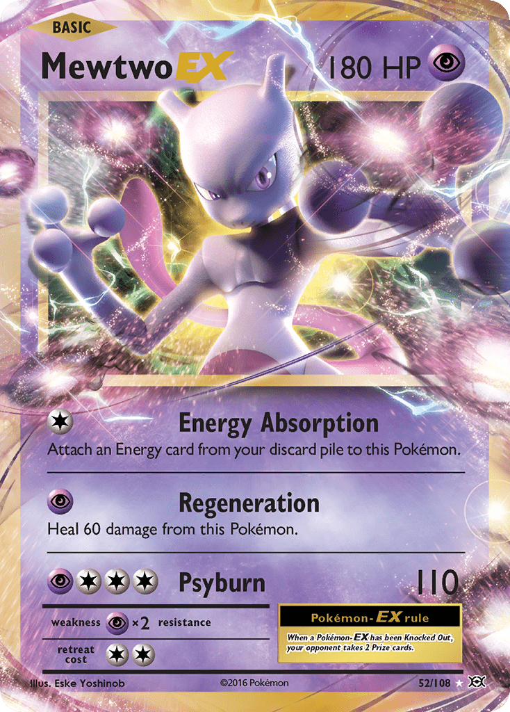 Mewtwo EX (52/108) [XY: Evolutions] Pokemon Single Pokémon  | Multizone: Comics And Games