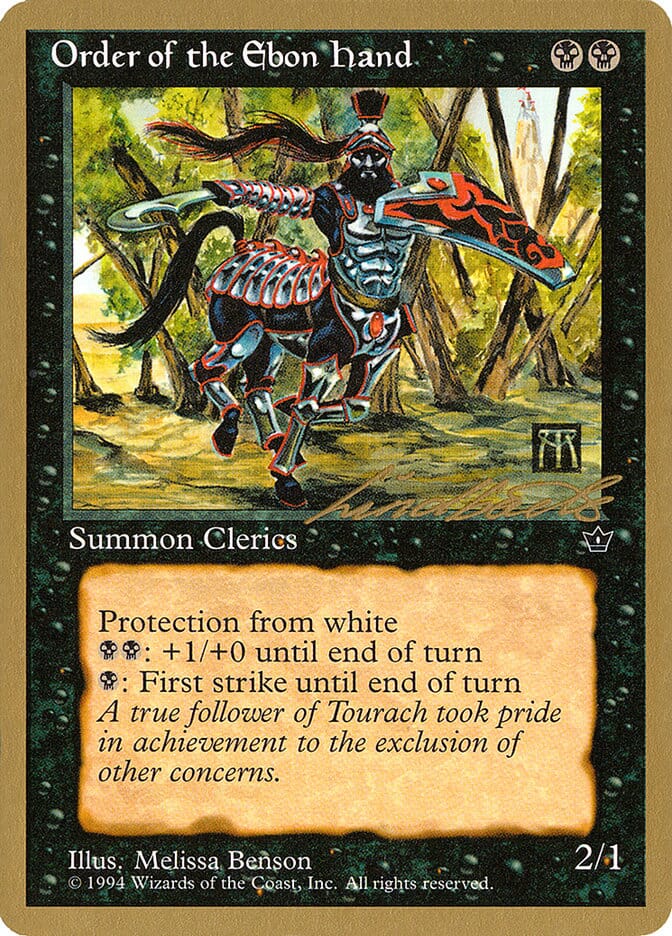 Order of the Ebon Hand (Benson) (Leon Lindback) [Pro Tour Collector Set] MTG Single Magic: The Gathering  | Multizone: Comics And Games
