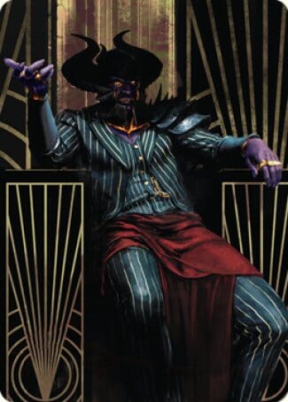 Ob Nixilis, the Adversary 2 Art Card [Streets of New Capenna Art Series] MTG Single Magic: The Gathering  | Multizone: Comics And Games