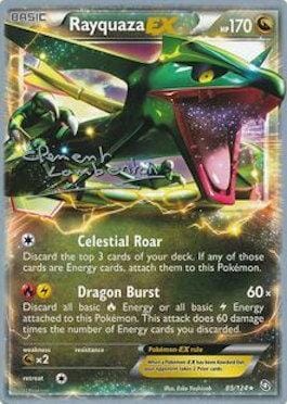 Rayquaza EX (85/124) (Anguille Sous Roche - Clement Lamberton) [World Championships 2013] Pokemon Single Pokémon  | Multizone: Comics And Games
