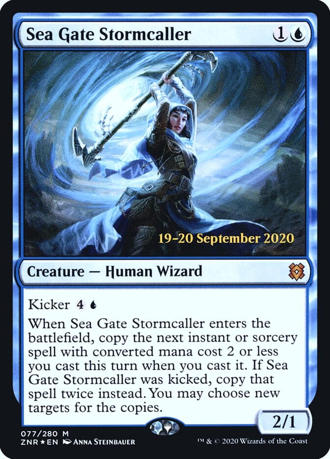 Sea Gate Stormcaller [Zendikar Rising Prerelease Promos] MTG Single Magic: The Gathering  | Multizone: Comics And Games