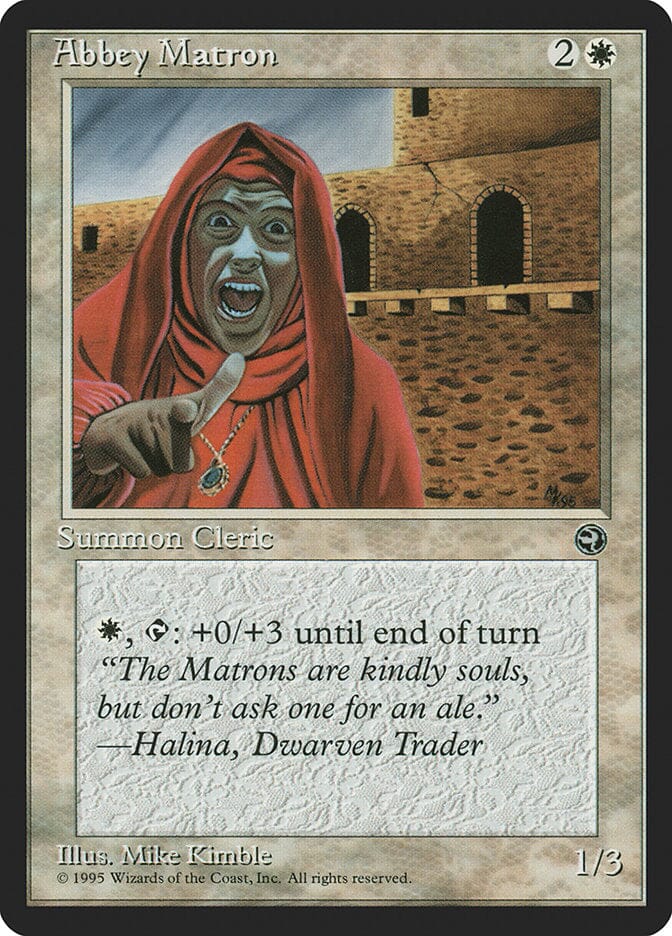 Abbey Matron (Halina Flavor Text) [Homelands] MTG Single Magic: The Gathering  | Multizone: Comics And Games
